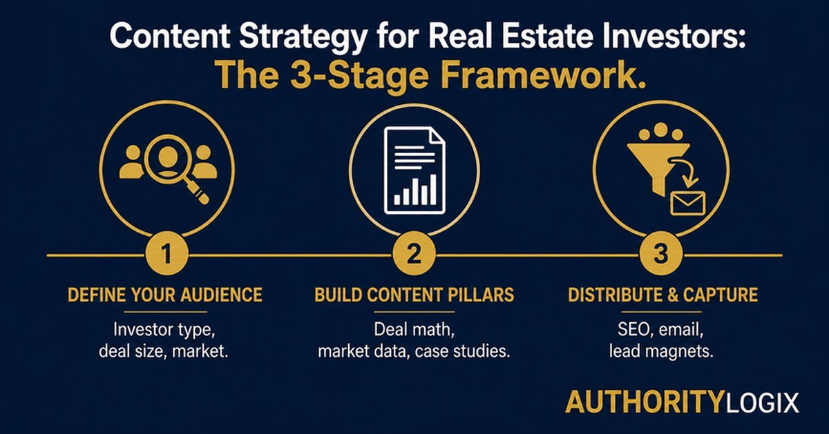 content strategy for real estate investors lead generation framework